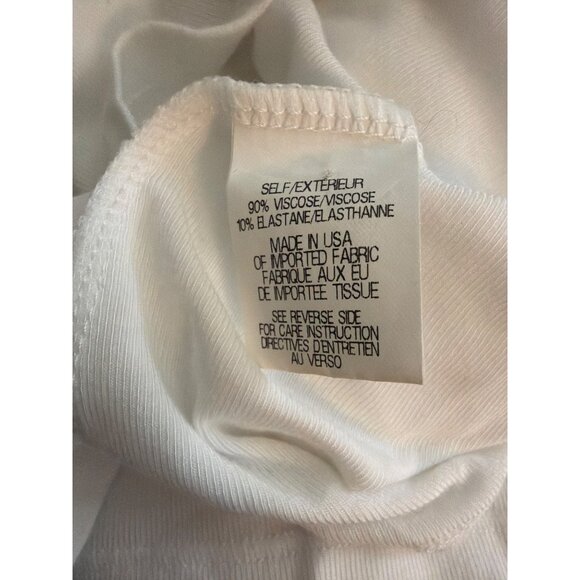 Theory Sleeveless White Turtleneck Top Size Size L - Picture 4 of 4